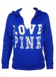 WMNS Hoodie with Pocket Front and Fashion Logos